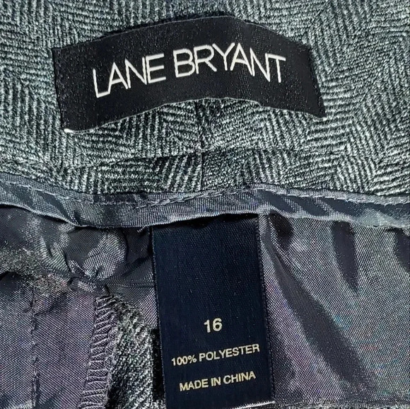 Lane Bryant Womens Pants Dark Grey Straight Leg 16 100% Polyester - Picture 7 of 11